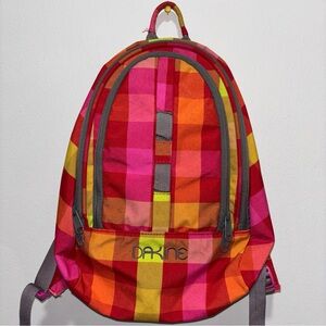 DAKINE Backpack 6.5L Small Multicolor Checkered Zip Up Backpack